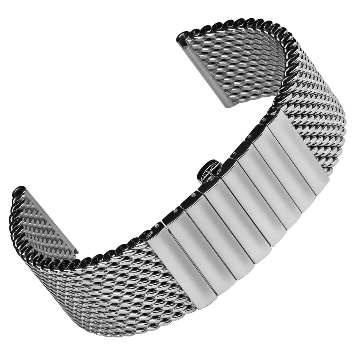 Mesh Band Double Fold Over Clasp