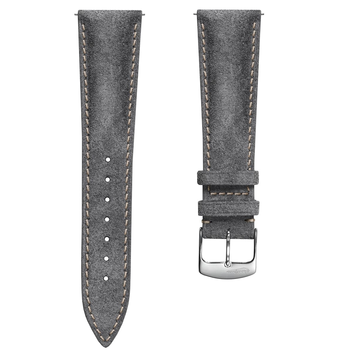20mm Gray Classic Suede Watch Band