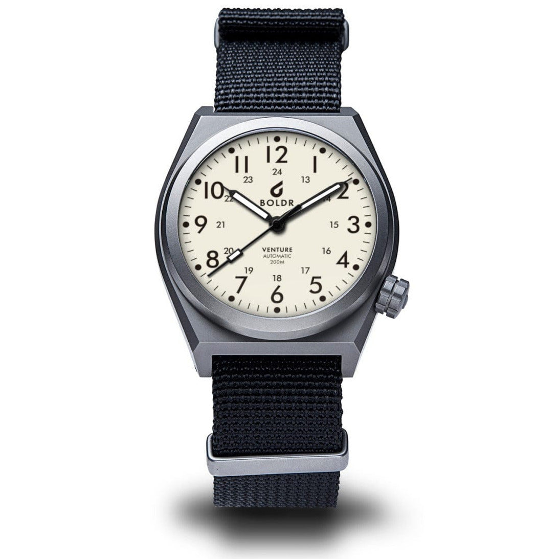 Boldr Venture Automatic Field Watch Ivory White