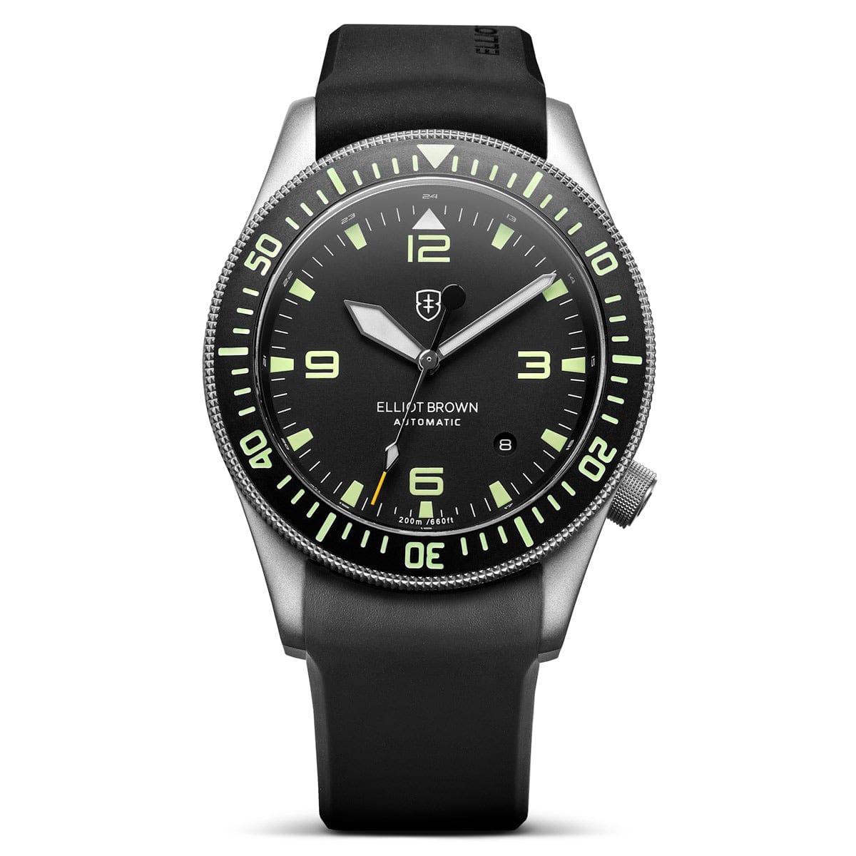 Elliot Brown Holton Automatic 101-A11 - Silver/Black | WatchGecko