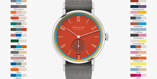 The Top Five NOMOS Tangente 38 Date “Super 31” Colour Rush Models Celebrating 175 Years of Watchmaking in Glashütte