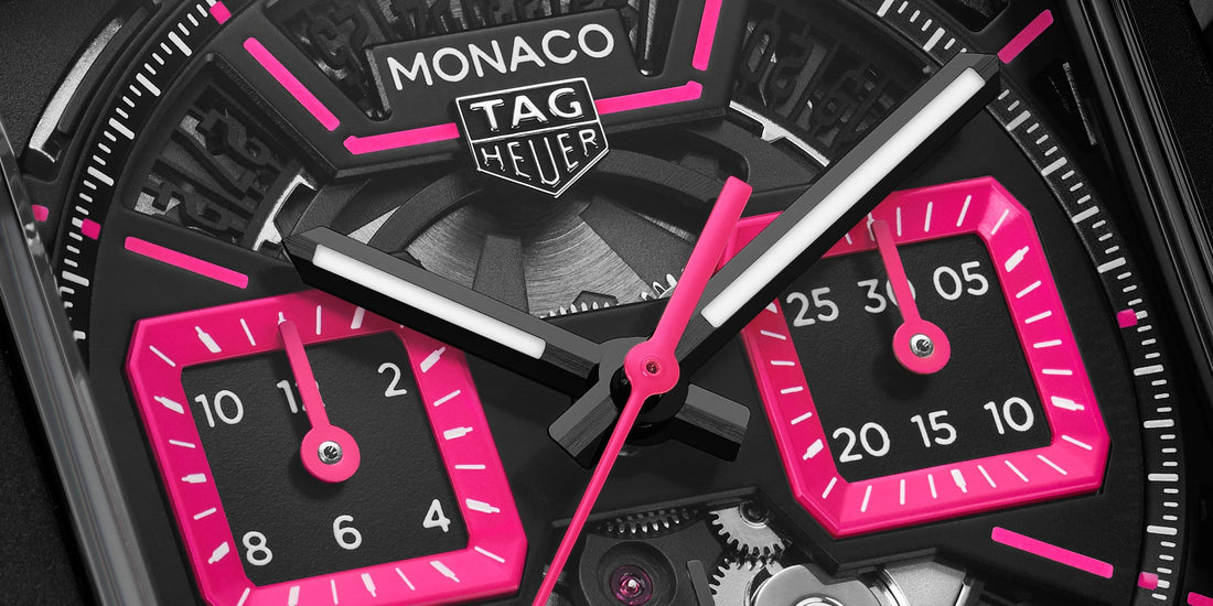 Pink TAG Heuer Monaco Chronograph