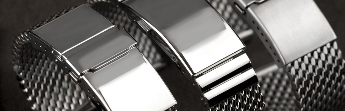 For TISSOT Watch Strap SHARK MESH MILANESE Metal Steel Watch Band Bracelet  Clasp