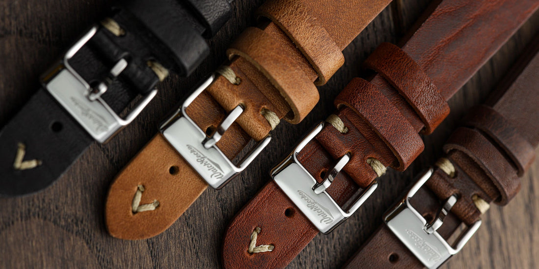 WatchGecko Brown Leather Watch Straps