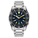 Squale 1521 Polished Steel Case - Military Black Dial on Bracelet