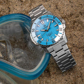 FORMEX Baby REEF Automatic Chronometer COSC 300M Steel Bracelet / Bahama Blue