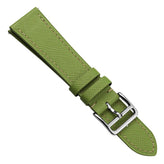 WatchGecko Brixham Classic Saffiano Leather Watch Strap - Avocado Green