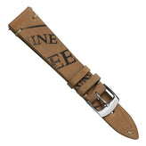 Newham Inverted Horween Shell Genuine Leather Watch Strap - French Beige