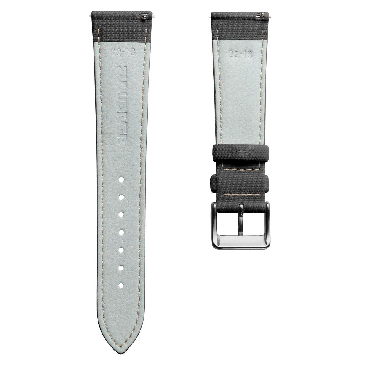 Mayday Regatta Sailcloth Divers Watch Strap - Grey