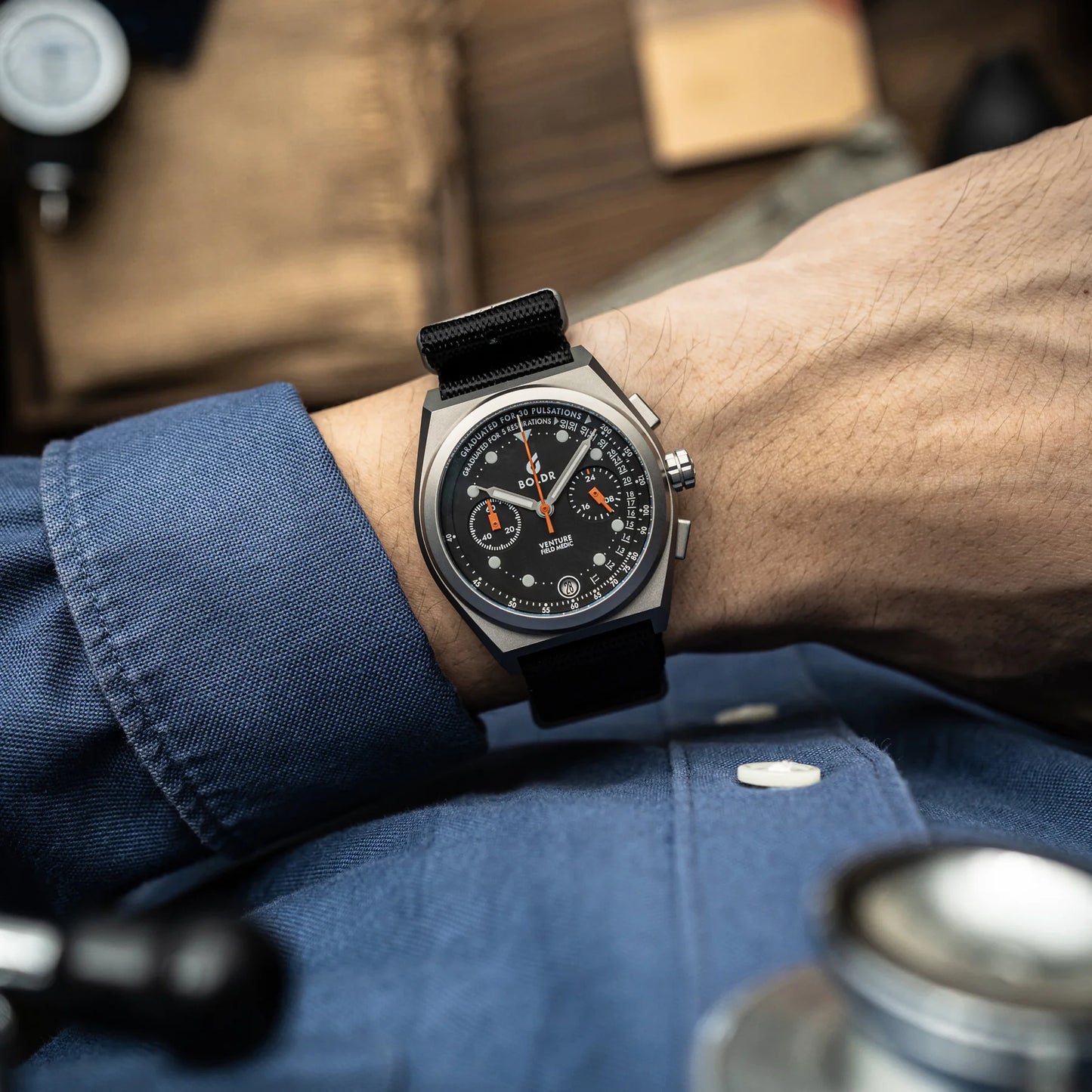 Boldr Venture Field Medic Chronograph Watch - Field Medic I