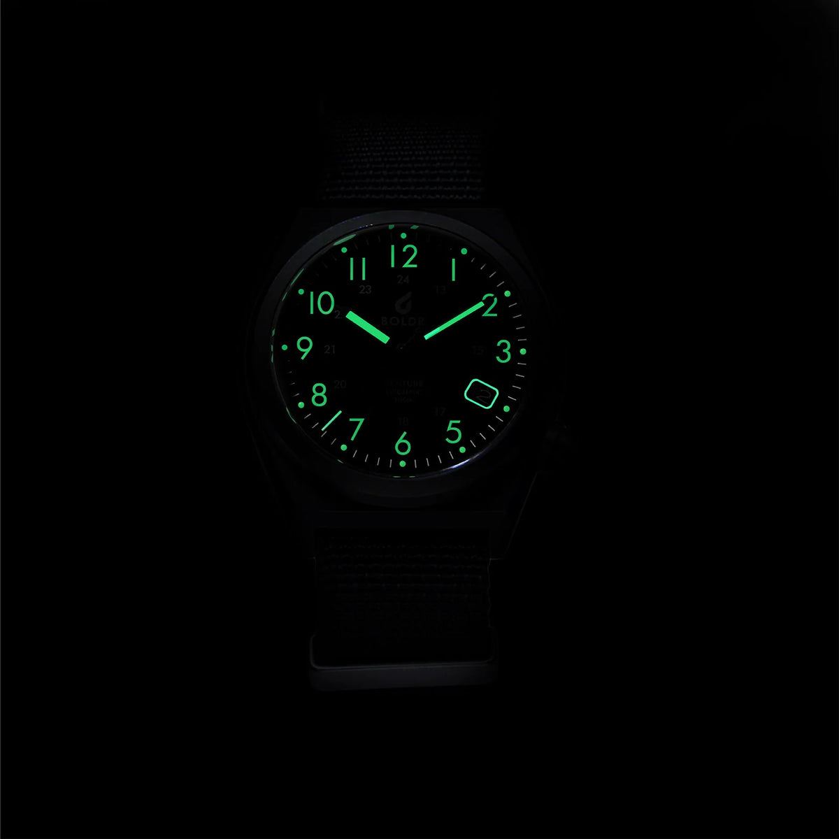 Boldr Venture Automatic Field Watch - Black Dawn