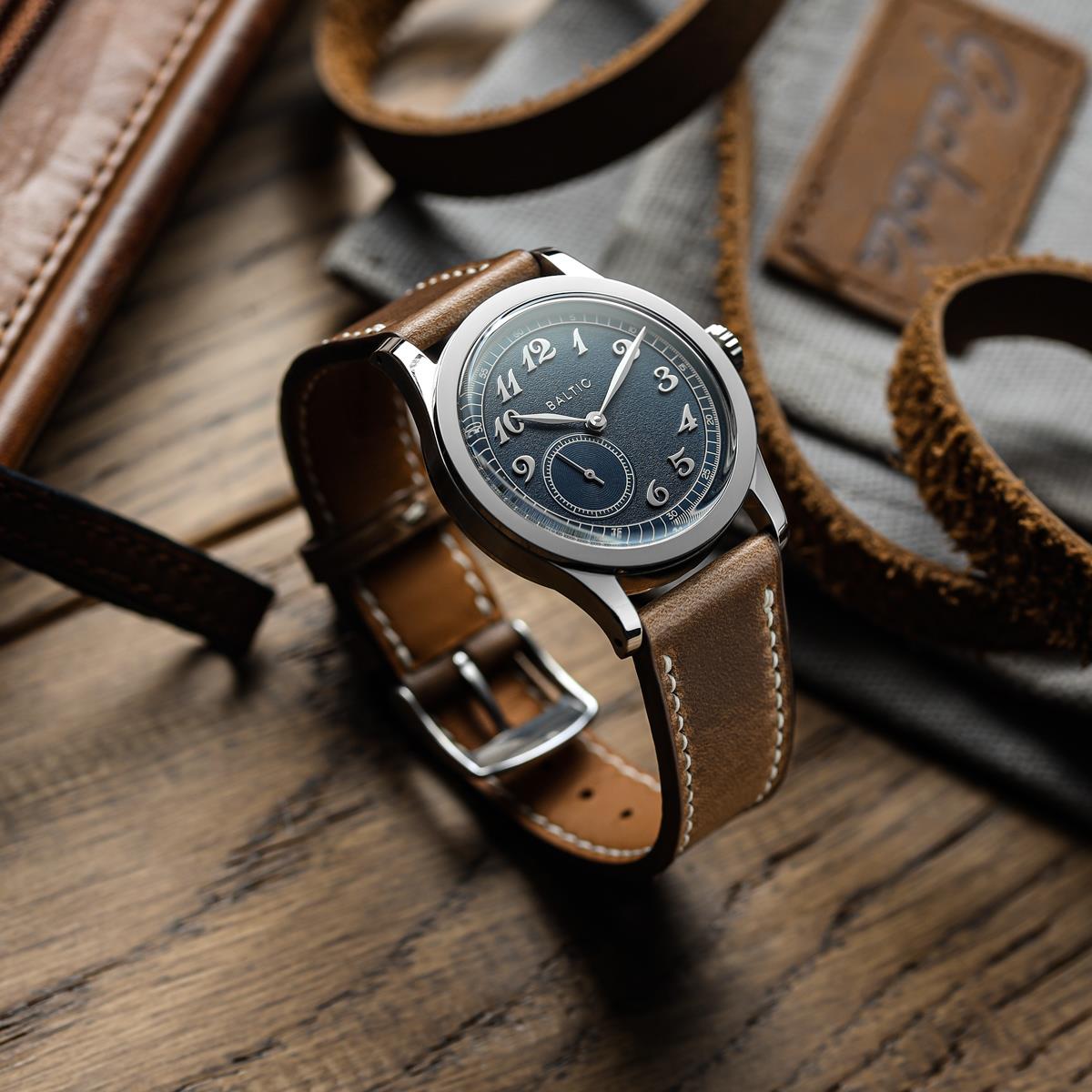 The Horween Chromexcel® Watch Strap - Light Brown on Baltic