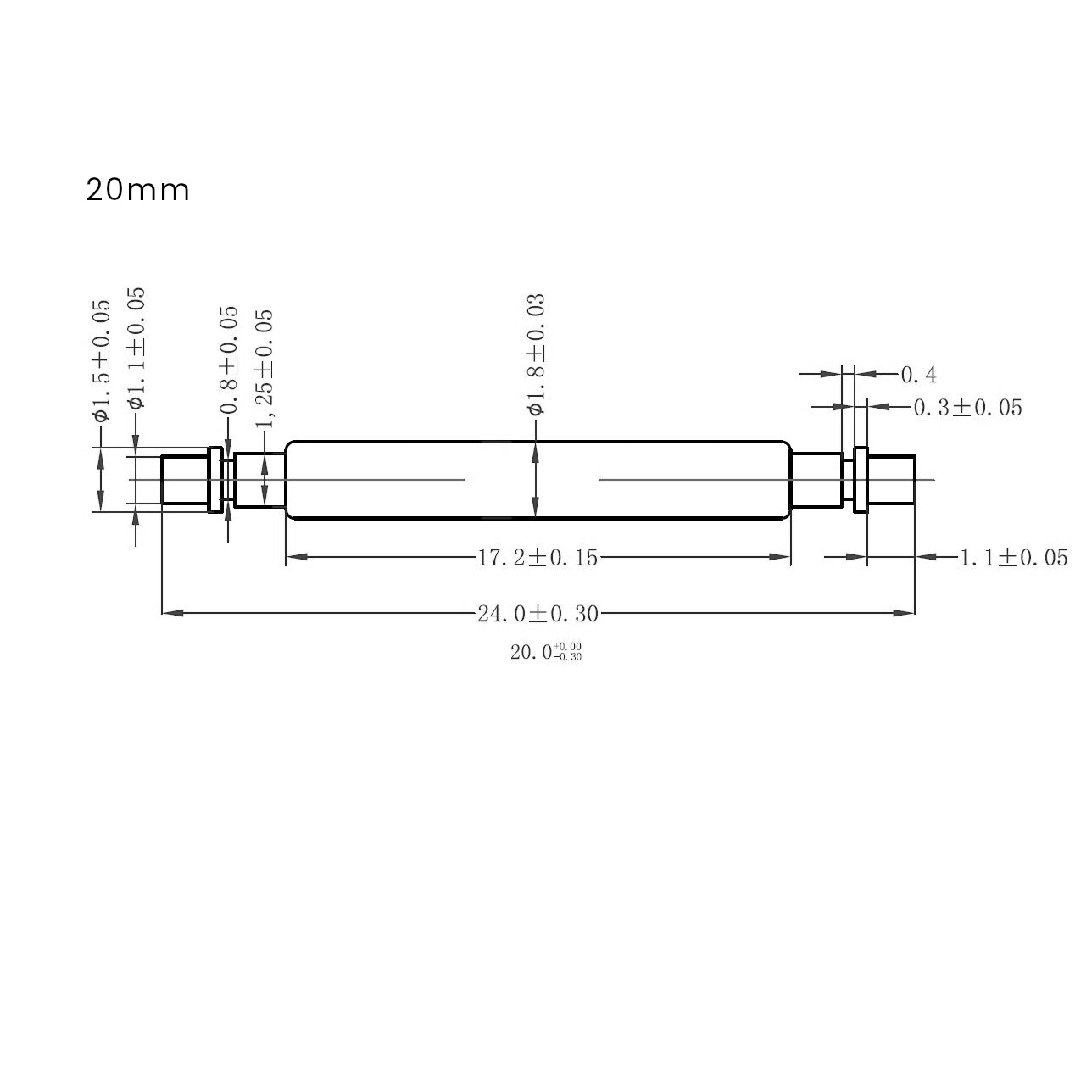 Replacement "Skinny Fat" Spring Bars For Diver's Watches