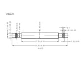 Replacement "Skinny Fat" Spring Bars For Diver's Watches