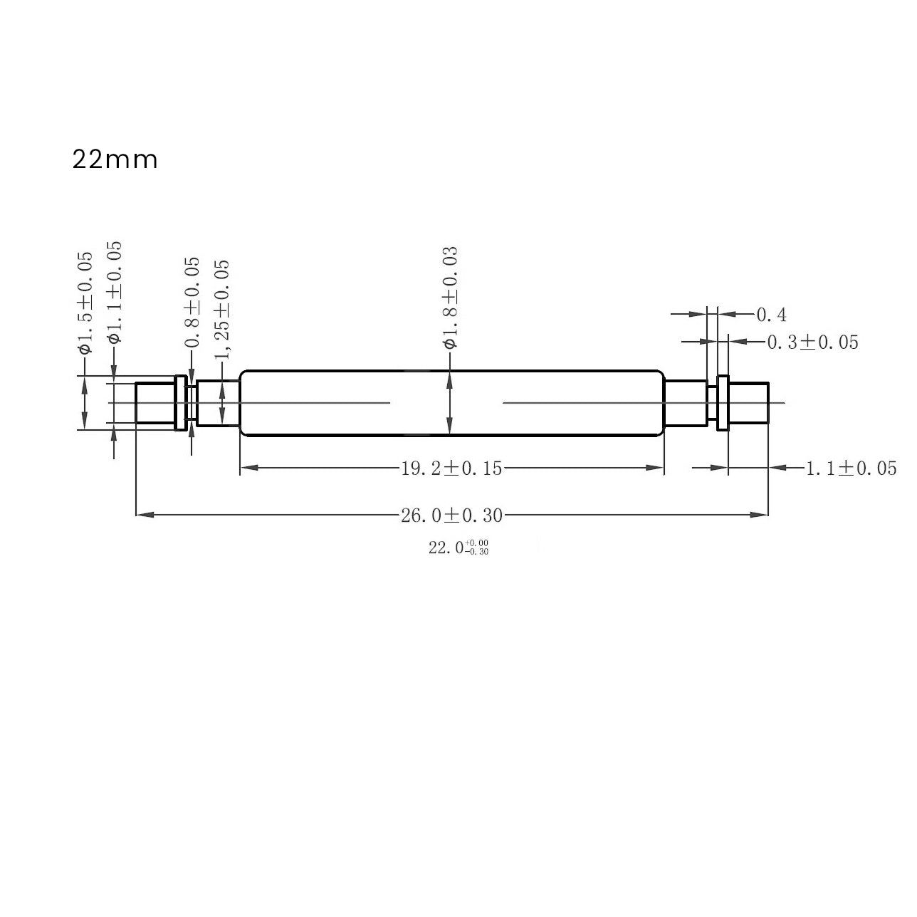 Replacement "Skinny Fat" Spring Bars For Diver's Watches