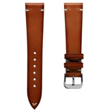 WatchGecko Oakley V-Stitch Hand Painted Watch Strap - Cognac