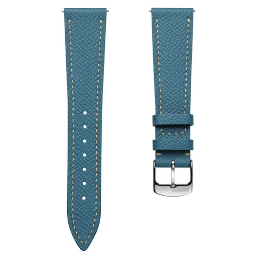 Hanley Epsom Leather Watch Strap - Light Blue