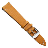 Finsbury Minerva Box Genuine Leather Watch Strap - Mustard