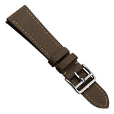 WatchGecko Brixham Classic Saffiano Leather Watch Strap - Brown