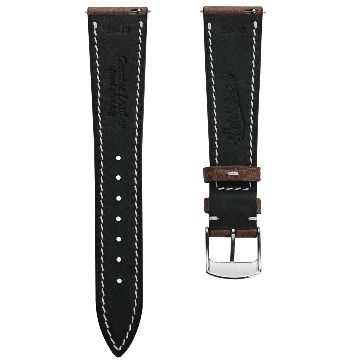 The Horween Chromexcel® Watch Strap - Dark Brown