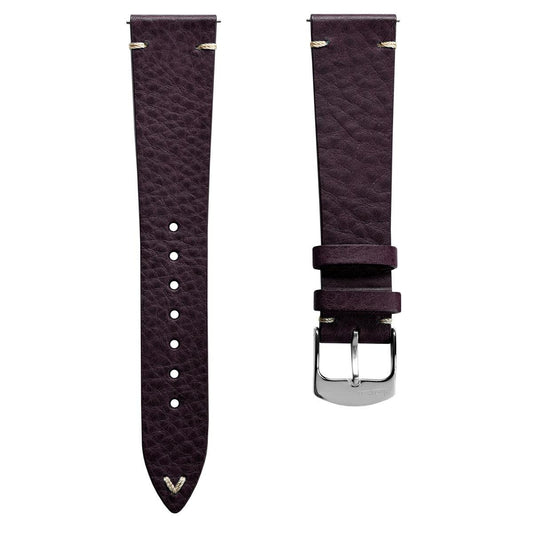 Finsbury Minerva Box Genuine Leather Watch Strap - Purple