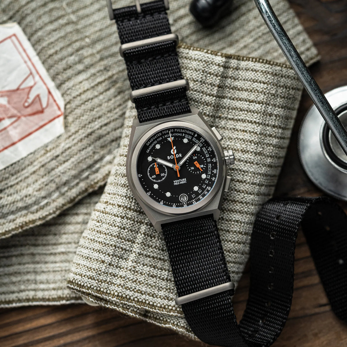 Boldr Venture Field Medic Chronograph Watch - Field Medic I