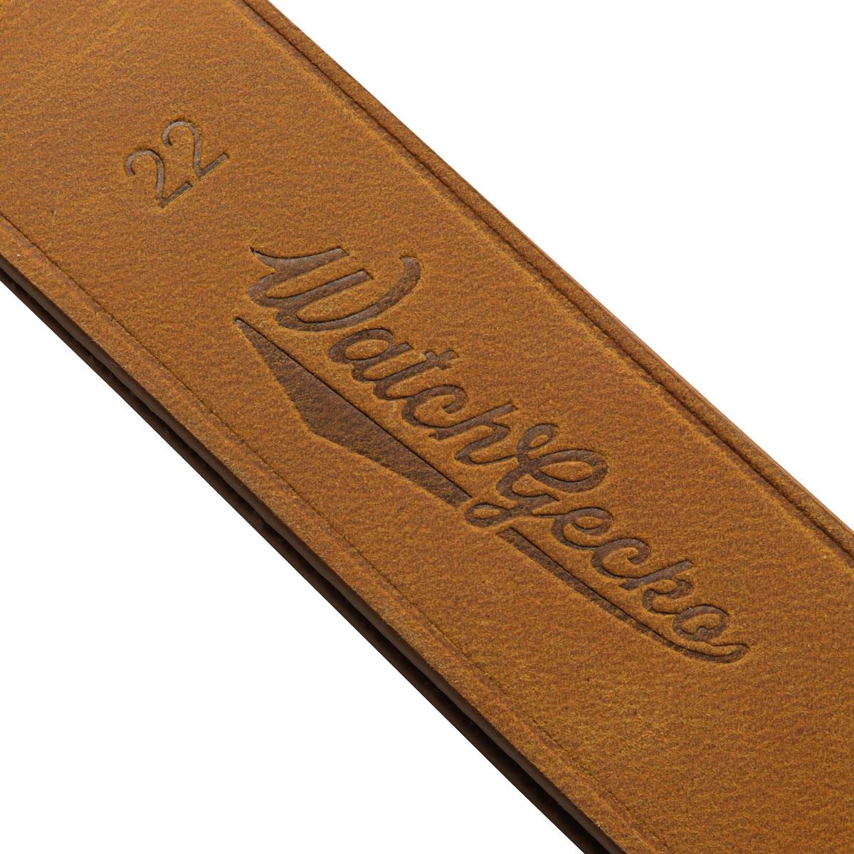 WatchGecko British Military Watch Strap: Cambridge Crazy Pull-Up Leather - Light Brown