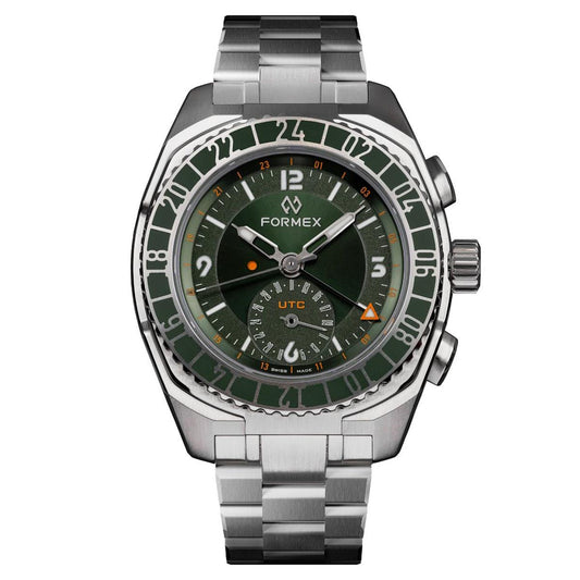 FORMEX STRATOS UTC Automatic UTC True Pilot Green 41mm