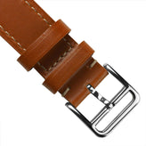 Brixham Special Buckle Classic Leather Watch Strap - Rust Brown