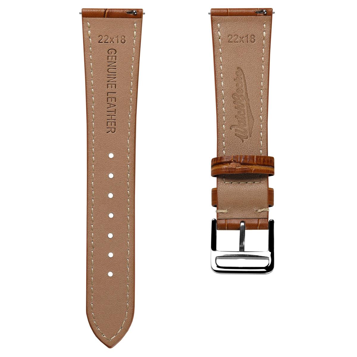 Brixham Special Buckle Gator Watch Strap - Tan