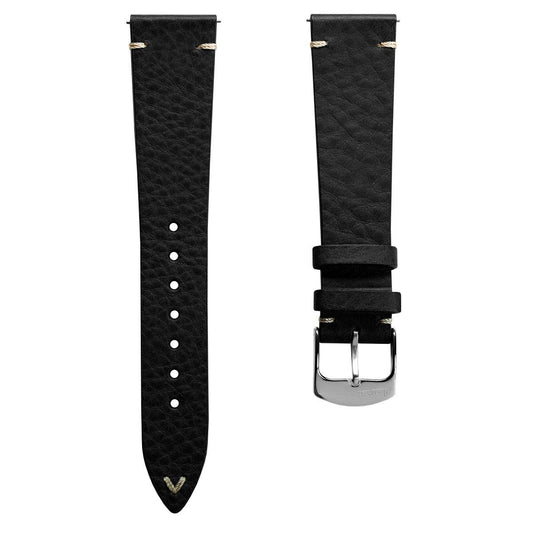 WatchGecko VS Minerva Box Watch Strap - Black