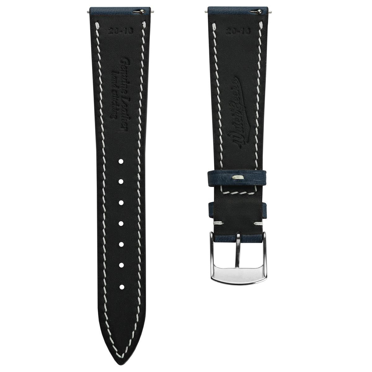 The Horween Chromexcel® Watch Strap - Navy