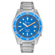 Squale 1521 Satin Blasted Steel Case - Blue Dial on Bracelet