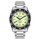 Squale 1521 Polished Steel Case - Full Lumed Dial on Bracelet