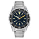 Squale 1521 Blasted Steel Case - Military Black Dial on Bracelet