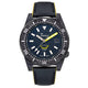 Squale T-183A YELLOW on Rubberized Leather Strap