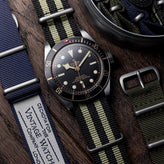 The Vintage Watch Company Military Watch Strap - Admiralty Grey