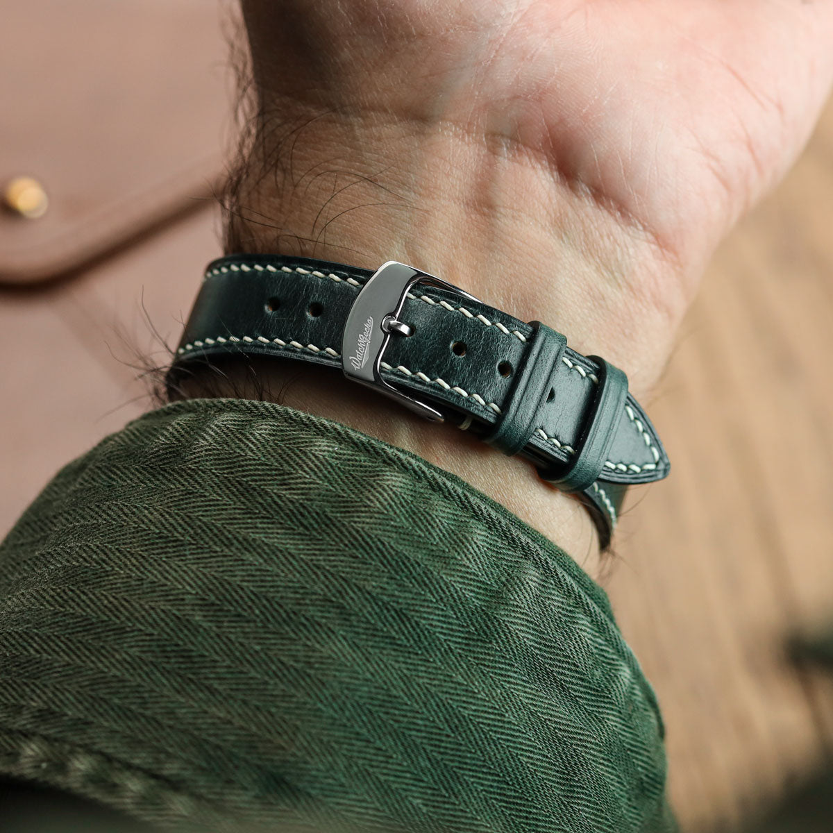 The Horween Chromexcel® Watch Strap - Navy