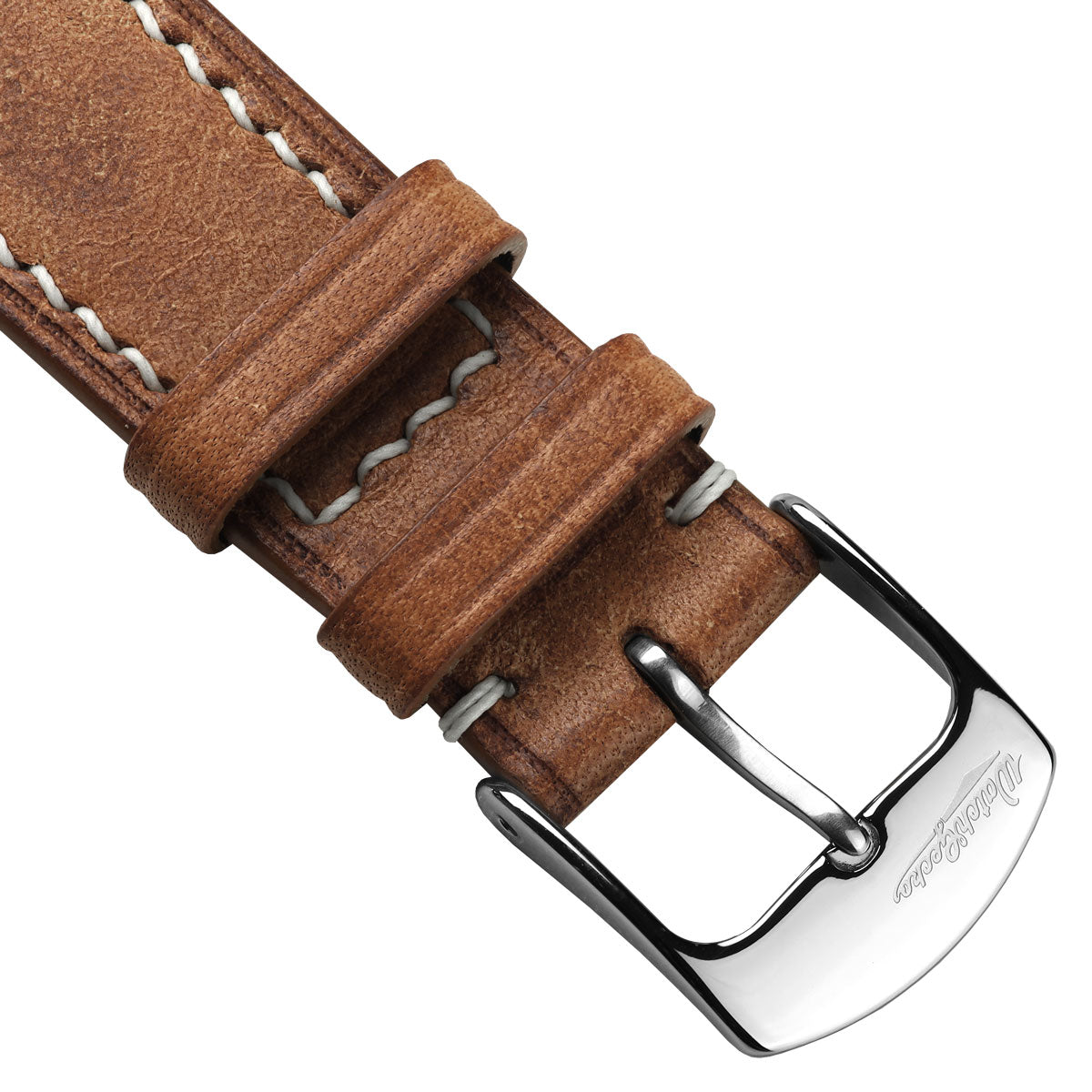 Bourton Hand-Stitched Genuine Italian Leather Watch Strap - Gold