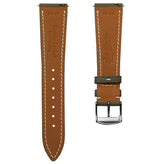 Bourton Hand-Stitched Genuine Italian Leather Watch Strap - Ash