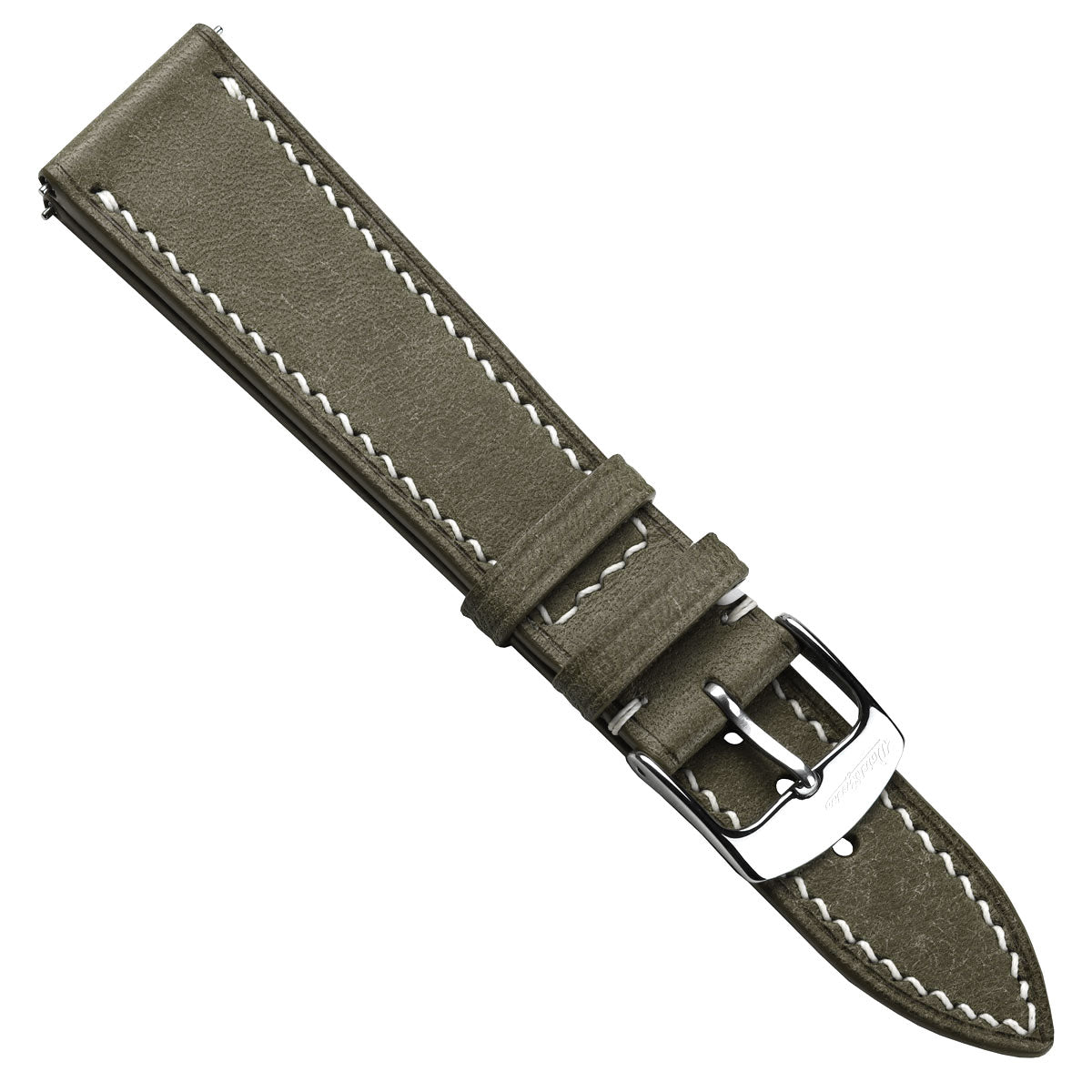 Bourton Hand-Stitched Genuine Italian Leather Watch Strap - Ash