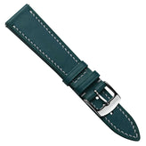 Bourton Hand-Stitched Genuine Italian Leather Watch Strap - Aegean