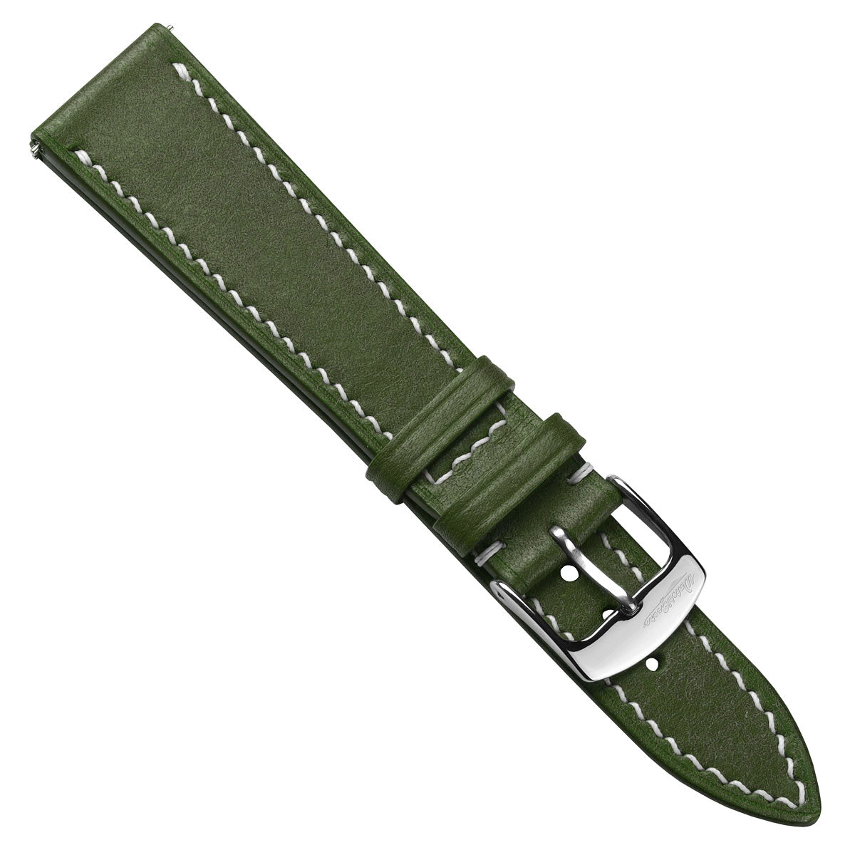 Bourton Hand-Stitched Genuine Italian Leather Watch Strap - Seaweed