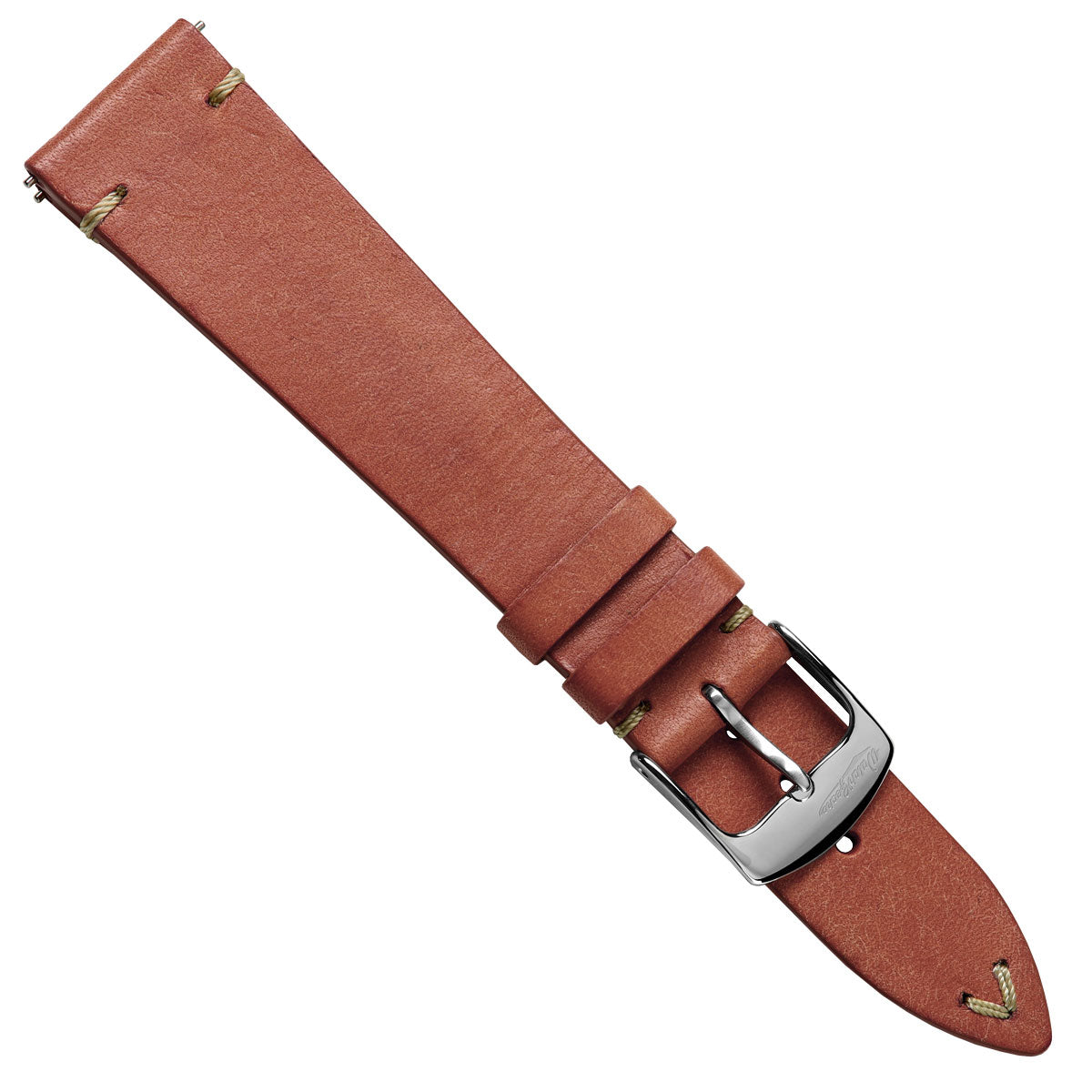 Charlbury V-Stitch Genuine Italian Leather Watch Strap - Rose