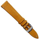 Charlbury V-Stitch Genuine Italian Leather Watch Strap - Wheatfield