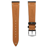 Finsbury Minerva Box Genuine Leather Watch Strap - Black