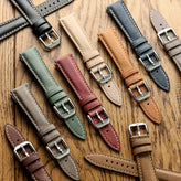 Whitby Vintage Padded Leather Watch Strap Range