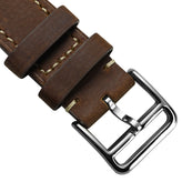 Brixham Special Buckle Classic Leather Watch Strap - Vintage Chestnut