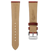 Brixham Special Buckle Classic Leather Watch Strap - Vintage Scarlet