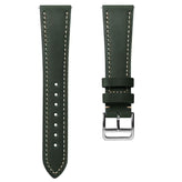 Brixham Special Buckle Classic Leather Watch Strap - Vintage Green